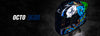 Bilmola Nex Octo Gloss Black Blue Helmet