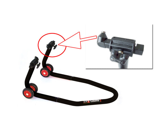 LV8 U Stand Front Paddock Stand with Cone Cursors (E600LC.BK)