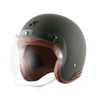 AXOR Jet Open Face Dull Battle Green Helmet