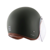 AXOR Jet Open Face Dull Battle Green Helmet