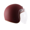 AXOR Jet Open Face Dull Chestnut Red Helmet