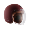 AXOR Jet Open Face Dull Chestnut Red Helmet