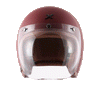 AXOR Jet Open Face Dull Chestnut Red Helmet