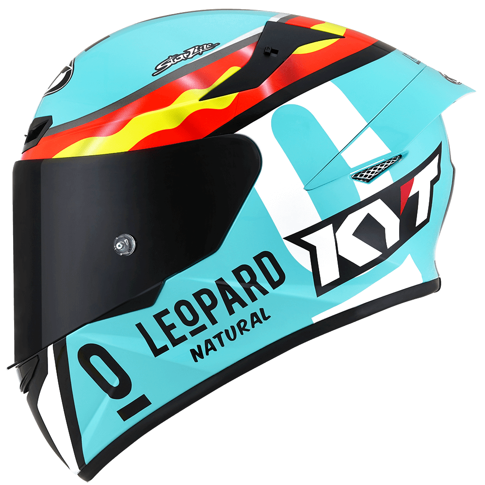 KYT TT Course Jaume Masia Leopard Replica Gloss Helmet