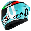 KYT TT Course Leopard Racing Dallaporta Replica Gloss Helmet
