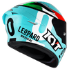 KYT TT Course Leopard Racing Dallaporta Replica Gloss Helmet