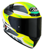 KYT TT Course Gear Gloss Black Yellow Helmet
