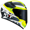 KYT TT Course Gear Gloss Black Yellow Helmet