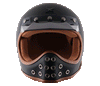 AXOR Retro Moto X Dull Black Helmet