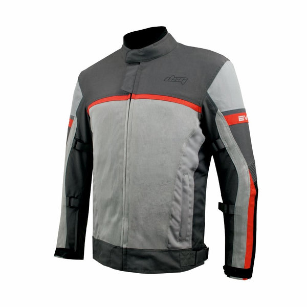 DSG EVO 2 AIR JACKET BLACK GREY RED Moto Central