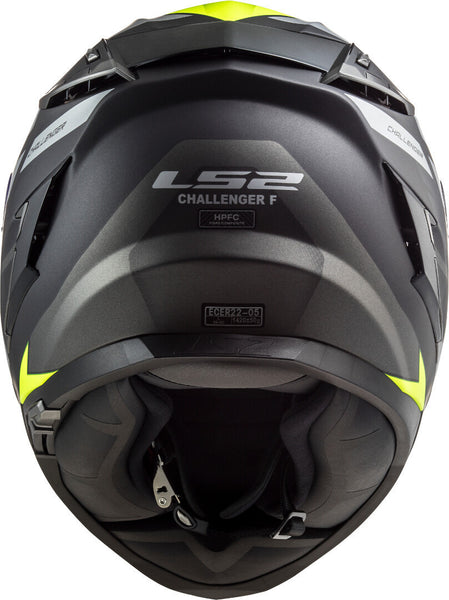 LS2 FF327 Challenger Allert Titanium Matt Hi Viz Yellow Helmet