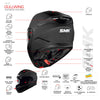 SMK Gullwing Tourleader Grey Yellow Gloss (GL646) Helmet