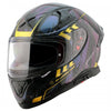 AXOR Apex Carbon Big Checks Gloss Neon Yellow Helmet