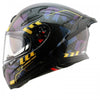 AXOR Apex Carbon Big Checks Gloss Neon Yellow Helmet