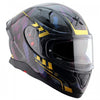 AXOR Apex Carbon Big Checks Gloss Neon Yellow Helmet