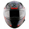 AXOR Apex Carbon Big Checks Gloss Red Helmet