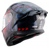 AXOR Apex Carbon Big Checks Gloss Red Helmet