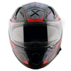AXOR Apex Carbon Big Checks Gloss Red Helmet