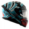 AXOR Apex Hex 2 Gloss Hex Blue Red Helmet