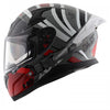AXOR Apex Hex 2 Gloss Cool Grey Red Helmet