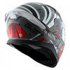 AXOR Apex Hex 2 Gloss Cool Grey Red Helmet