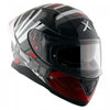 AXOR Apex Hex 2 Gloss Cool Grey Red Helmet