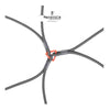 MOTOTECH Hexapod Bungee Tie down System  32" 80cms Grey Orange