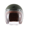 AXOR Jet Open Face Dull Battle Green Helmet