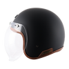 AXOR Jet Open Face Dull Black Helmet