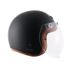 AXOR Jet Open Face Dull Black Helmet