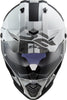 LS2 MX436 Pioneer Evo Evolve Matt White Black Helmet