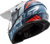 LS2 MX436 Pioneer Evo Evolve Matt White Cobalt Blue Helmet
