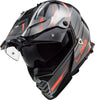 LS2 MX436 Pioneer Evo Knight Gloss Titanium Orange Helmet