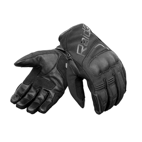 Raida AqDry Waterproof Black Riding Gloves