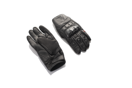 LS2 Semi Gauntlet Leather Gloves with Carbon Fiber LS2-17