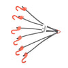 MOTOTECH Hexapod Bungee Tie down System  32" 80cms Grey Orange