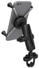 RAM Mounts Handlebar U-Bolt Mount with Universal RAM® X-Grip® Large Phone/Phablet Cradle, Mobile Mounts, RAM Mount, Moto Central