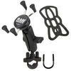RAM Mounts Handlebar U-Bolt Mount with Universal RAM X-Grip® Cell/iPhone Cradle, Mobile Mounts, RAM Mount, Moto Central