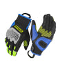 Rynox Gravel Dualsport Gloves (Hi Viz Green Blue)
