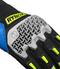 Rynox Gravel Dualsport Gloves (Hi Viz Green Blue)