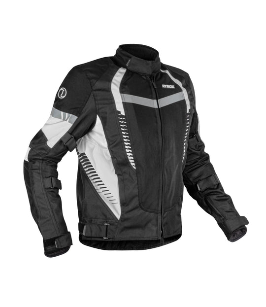 Rynox Tornado Pro 4 Riding Jacket Black White