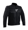 Tarmac One III Riding Jacket Black with SafeTech Protectors + Combo Offer FREE Tarmac Tex Gloves (Black)