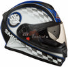 SMK Twister Blade Matt Black-Blue (MA256) - Moto Central