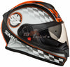 SMK Twister Blade Matt Black-Orange (MA276) - Moto Central