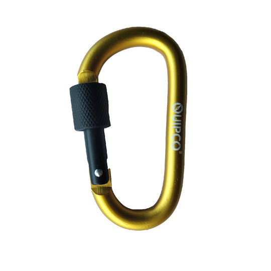 QUIPCO Coral Screwgate Accessory Carabiner 8cms (Yellow)