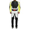 Dainese Assen 2 One Piece Suit Perforated Leather Black White Fluro Yellow