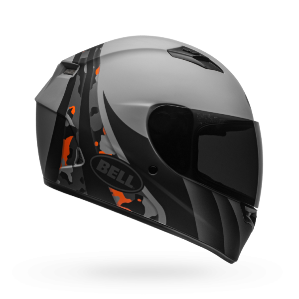 Bell Qualifier Integrity Matt Grey Orange Camo Helmet, Full Face Helmets, BELL, Moto Central
