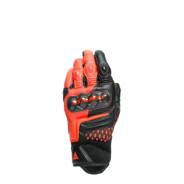 Dainese Carbon 3 Short Gloves Black Fluro Red– Moto Central