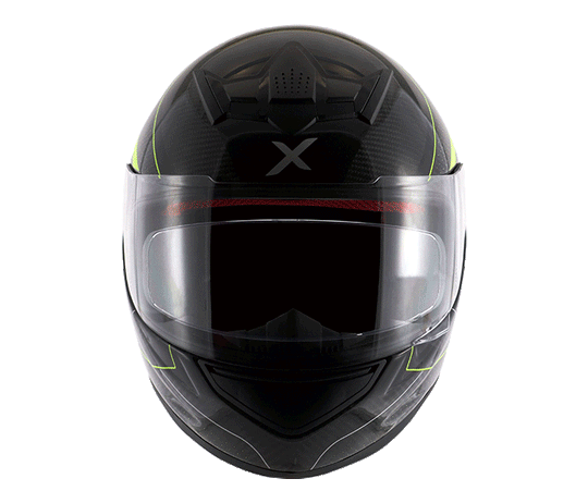 AXOR Rage Carbon Warfare Black Neon Yellow Gloss Helmet