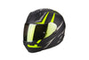 SCORPION EXO-390 Hawk Matt Black Neon Yellow, Full Face Helmets, Scorpion Exo, Moto Central